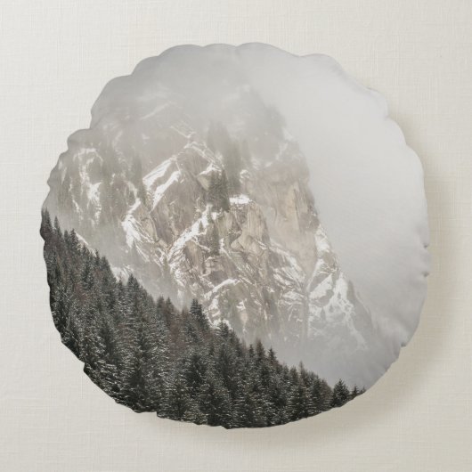 緑の松 ラウンドクッション (正面)