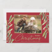 緑の果実のクリスマスフォト シーズンカード (正面)