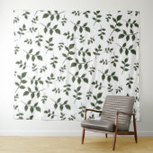 緑の枝が白離れい葉 タペストリー (インサイチュ(横))