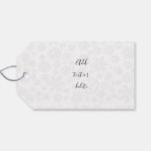 緑の枝とオーナメントクリスマス ギフトタグ (裏面横)