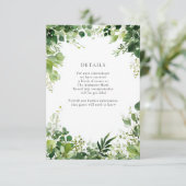 緑の枝の縁ど詳細 エンクロージャーカード (スタンド正面)