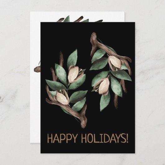 緑の枝はがき付きアントラー (正面/裏面)