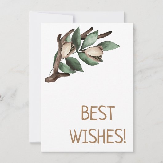 緑の枝はがき付きアントラー (裏面)