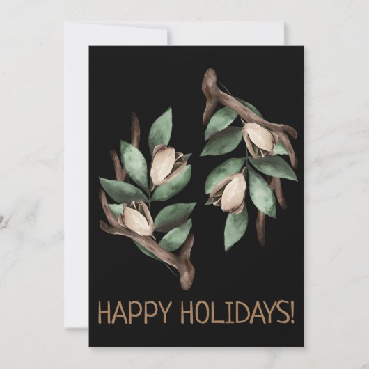 緑の枝はがき付きアントラー カード (正面)