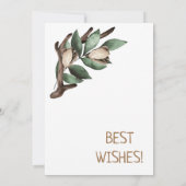 緑の枝はがき付きアントラー カード (裏面)