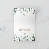 緑の枝はがき付きアントラー カード (内部)