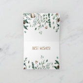 緑の枝はがき付きアントラー サンキューカード (内部)