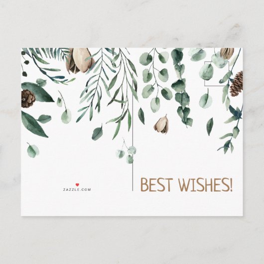 緑の枝はがき付きアントラー 案内ポストカード (裏面)