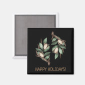 緑の枝を持つアントラー マグネット (正面/裏面)