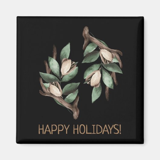 緑の枝を持つアントラー マグネット (正面)