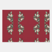 緑の枝を持つアントラー ラッピングペーパーシート (正面2)