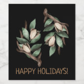 緑の枝を持つアントラー ワインラベル (シングルラベル)