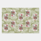 緑の枝メリー書道写真白色タイプ ラッピングペーパーシート (正面3)