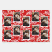 緑の枝メリー書道写真白色タイプ ラッピングペーパーシート (正面2)