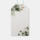 緑の枝結婚の ギフトタグ (裏面)