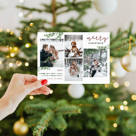 緑の枝4フォトコラージュ シーズンカード