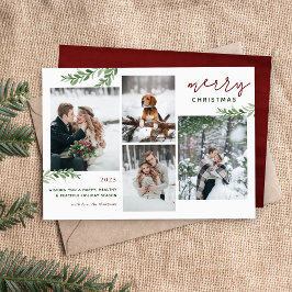 緑の枝4フォトコラージュ シーズンカード