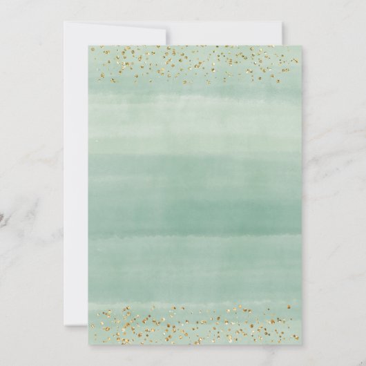 緑の枠で初の聖餐式 招待状 (裏面)