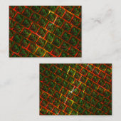 '緑の枠で囲まれた目'、スクラッチまたは赤いグリッド。 ロイヤリティカード (正面/裏面)