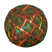 '緑の枠で囲まれた目'、スクラッチまたは赤いグリッド。 野球ボール (裏面)