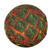 '緑の枠で囲まれた目'、スクラッチまたは赤いグリッド。 野球ボール (正面左)