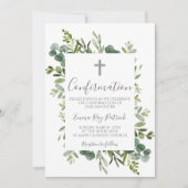 緑の枠の確認 招待状 (正面)