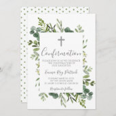 緑の枠の確認 招待状 (正面/裏面)