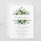 緑の枠の確認 招待状 (正面)