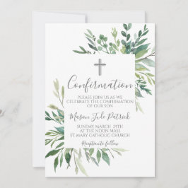 緑の枠確認招待状 招待状