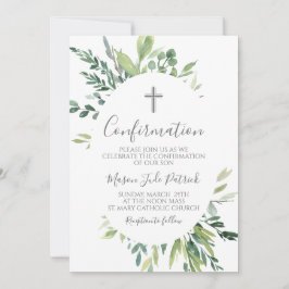 緑の枠確認招待状 招待状