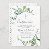 緑の枠確認招待状 招待状 (正面/裏面)