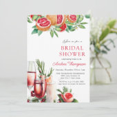 緑の柑橘 |ブライダルシャワー招待状 招待状 (スタンド正面)