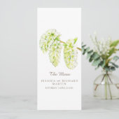 緑の柳のカタキンスの水の結婚色のメニュー メニュー (スタンド正面)