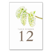 緑の柳のカタキンスの水の色アートテーブル番号 テーブルナンバー (裏面)