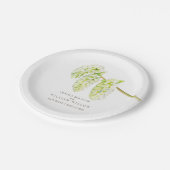 緑の柳のカチキンカスタムウェディングプレート ペーパープレート (アングル)
