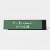 緑の校長 デスクネームプレート (正面)