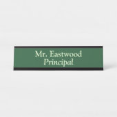 緑の校長 デスクネームプレート (正面)