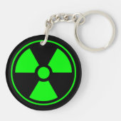 緑の核放射線シンボル キーホルダー (裏面)