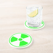 緑の核放射線シンボル コースター (側面)