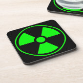 緑の核放射線シンボル コースター (左側)