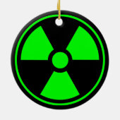 緑の核放射線シンボル セラミックオーナメント (裏面)