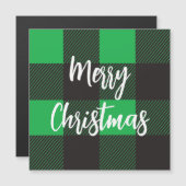 緑の格子模様のクリスマス (正面/裏面)