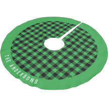 緑の格子模様のクリスマス