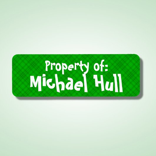 緑の格子状「プロパティ：」ラベル ラベル