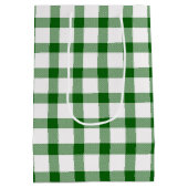 緑の格子縞 ミディアムペーパーバッグ (裏面)