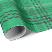 緑の格子縞 – 大 ラッピングペーパー (ロールコーナー)