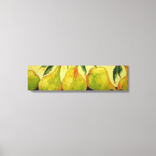 緑の梨のギャラリーラップキャンバス印刷 キャンバスプリント (正面)