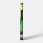 緑の森と満月 iPhoneケース (左側面)