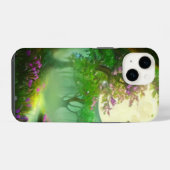 緑の森と満月 iPhoneケース (裏面横)