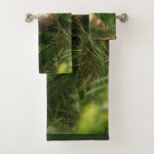 緑の森のかわいいベビーキツネ バスタオルセット (インサイチュ)